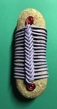 "Zen Weave"
Leather, Wire, and Rock